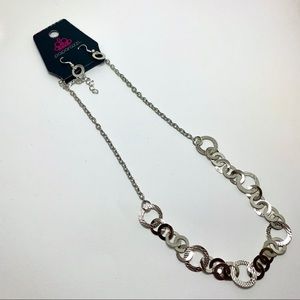 *SOLD*  Silver Paparazzi Necklace Set